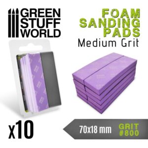 Green Stuff World    Foam Sanding Pads 800 grit - 8435646502724ES - 8435646502724