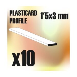 Green Stuff World    ABS Plasticard - Profile PLAIN 3 mm - 8436554366200ES - 8436554366200