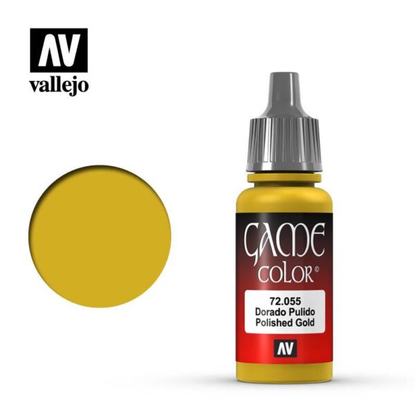 Vallejo    Game Color: Polished Gold - VAL72055 - 8429551720557