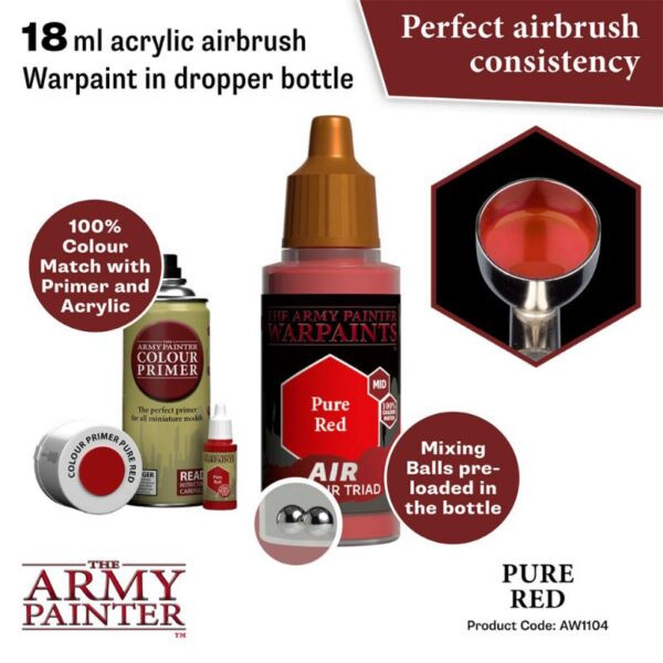 The Army Painter    Warpaint Air: Pure Red - APAW1104 - 5713799110489