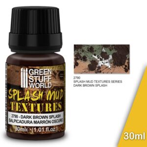 Green Stuff World    Splash Mud Textures - DARK BROWN 30ml - 8435646501505ES - 8435646501505