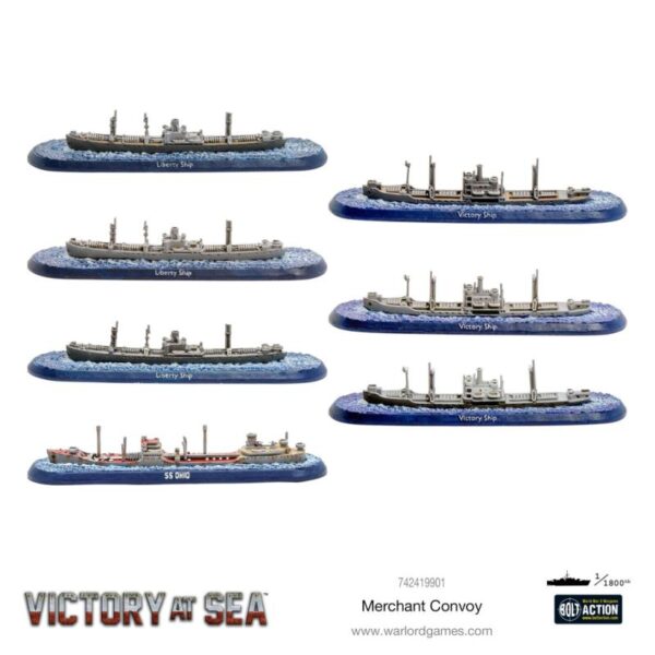 Warlord Games Victory at Sea   Merchant Convoy - 742419901 - 5060572506787