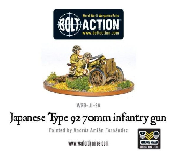 Warlord Games Bolt Action   Japanese Type 92 70mm Infantry Gun - WGB-JI-26 - 5060200844854