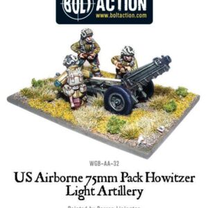 Warlord Games Bolt Action   US Airborne 75mm pack howitzer light artillery - WGB-AA-24 - 5060200847411