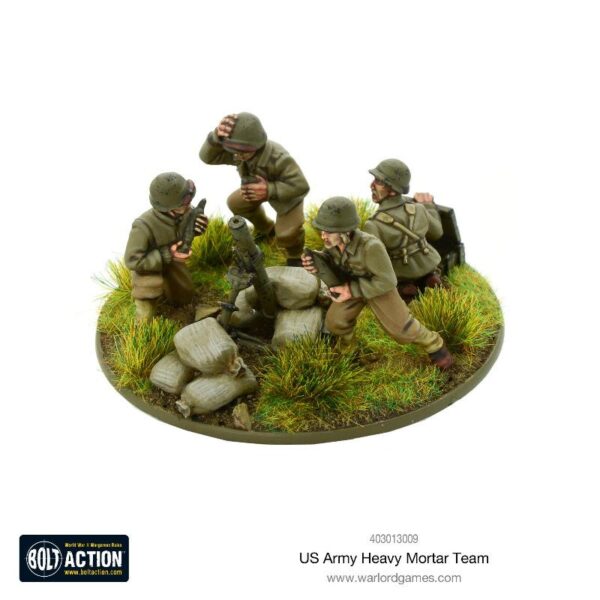 Warlord Games Bolt Action   US Army Heavy Mortar Team - 403013009 - 5060393709275