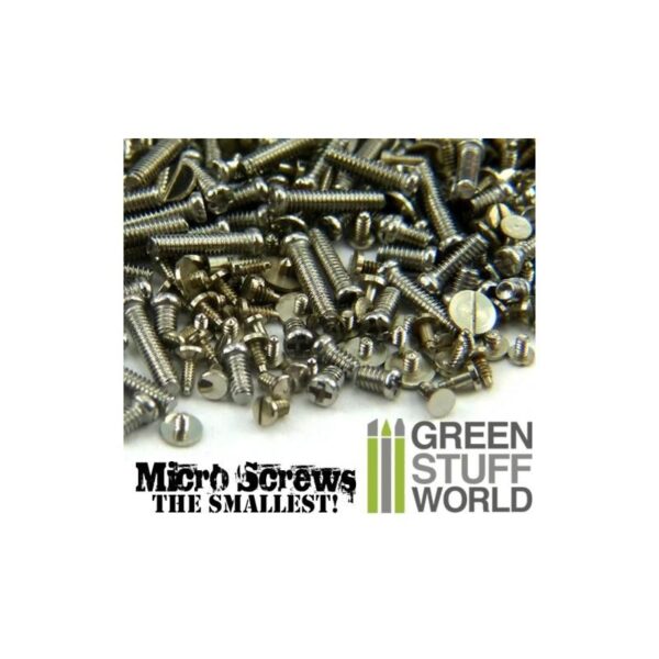 Green Stuff World    1200 Micro Screws - 0.1mm to 1.2mm - 8436554366590ES - 8436554366590