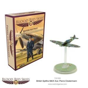 Warlord Games Blood Red Skies   Blood Red Skies: Spitfire Mk IX Ace - Pierre Clostermann - 772212005 - 5060572502574