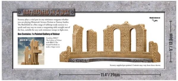 Gale Force Nine    Gothic Battlefields - Gallery of Valour - Sandstone - BB617 - 9420020248960