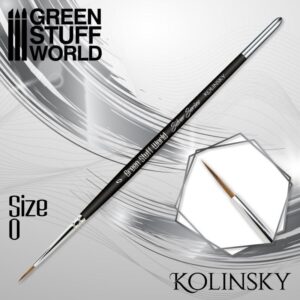 Green Stuff World    SILVER SERIES Kolinsky Brush - Size 0 - 8436574507126ES - 8436574507126