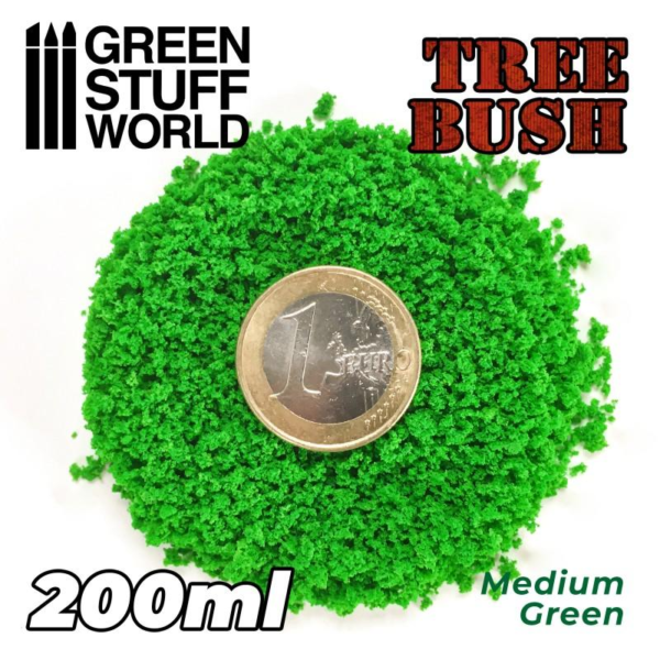 Green Stuff World    Tree Bush Clump Foliage - Medium Green - 200ml - 8435646506845ES - 8435646506845
