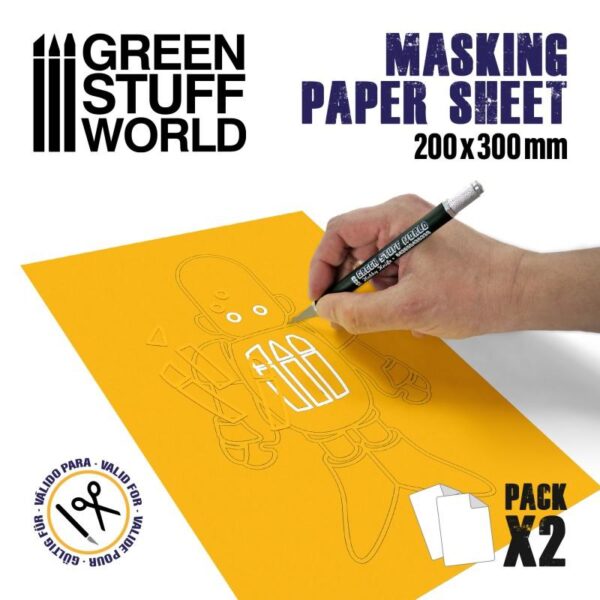 Green Stuff World    Masking Paper Sheets x2 - 8436574509977ES - 8436574509977