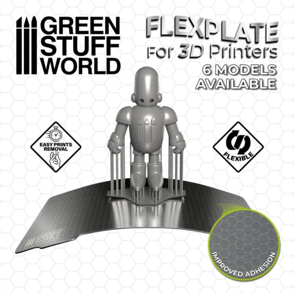Green Stuff World    Flexplates For 3d Printers - 130x80mm - 8435646504438ES - 8435646504438