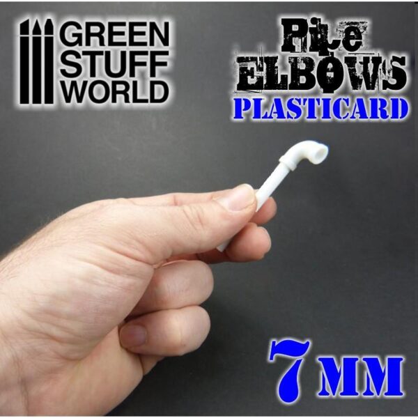 Green Stuff World    Plasticard Pipe ELBOWS 7mm - 8436554368198ES - 8436554368198