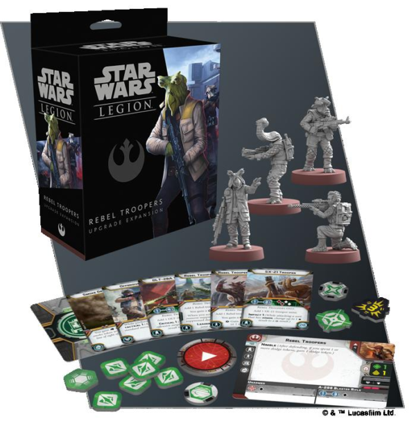 Atomic Mass Star Wars: Legion   Star Wars Legion: Rebel Troopers Upgrade - FFGSWL53 - 841333109516