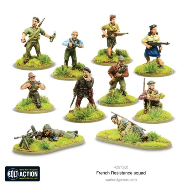 Warlord Games Bolt Action   French Resistance Squad - 402215502 - 5060572507227