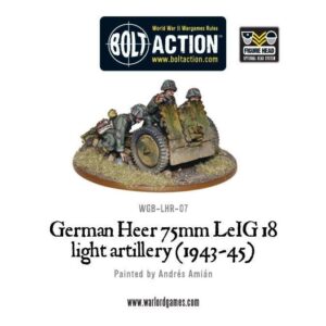 Warlord Games Bolt Action   German Heer 75mm LEiG 18 Artillery - WGB-LHR-07 - 5060200846131