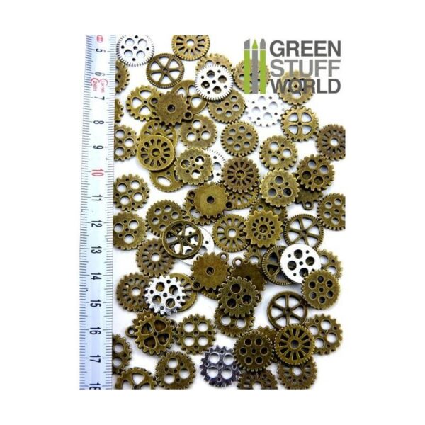 Green Stuff World    SteamPunk GEARS and COGS Beads 85gr *** 15 mm - 8436554366293ES - 8436554366293