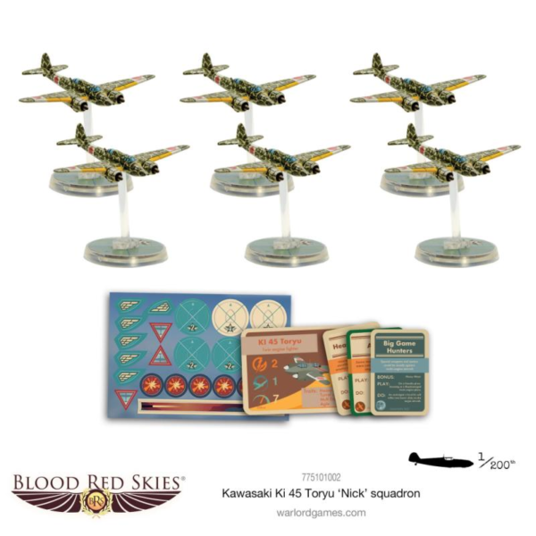 Warlord Games Blood Red Skies   Kawasaki Ki-45 Toryu 'Nick' squadron - 775101002 -