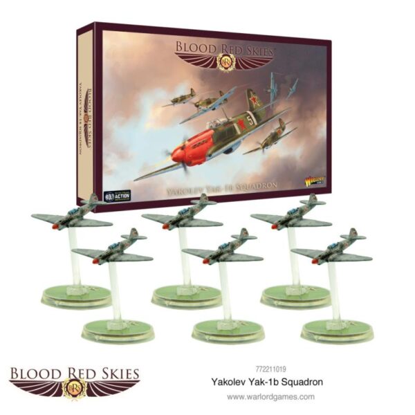 Warlord Games Blood Red Skies   Yakolev Yak-1b Squadron - 772211019 - 5060572503229
