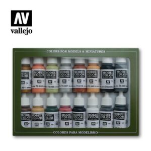 Vallejo    AV Vallejo Model Color Set - WWII German (x16) - VAL70107 - 8429551701075