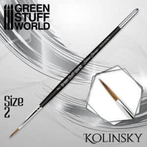 Green Stuff World    SILVER SERIES Kolinsky Brush - Size 2 - 8436574507140ES - 8436574507140