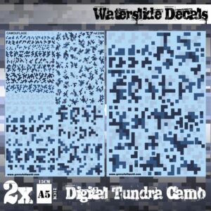 Green Stuff World    Waterslide Decals - Digital Tundra Camo - 8436574507553ES - 8436574507553