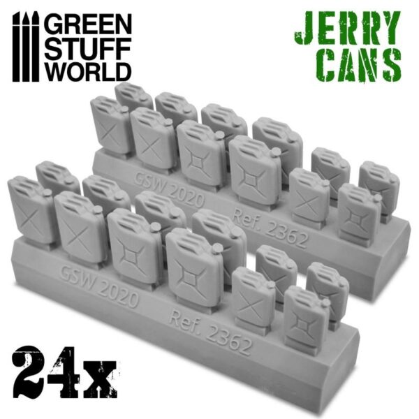 Green Stuff World    24x Resin Jerry Cans - 8436574507218ES - 8436574507218