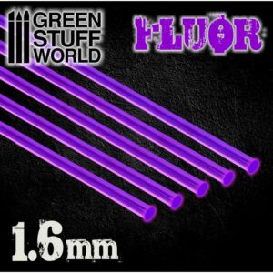 Green Stuff World    Acrylic Rods - Round 1.6 mm Fluor PURPLE - 8435646500799ES - 8435646500799