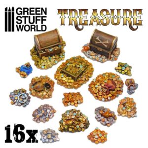 Green Stuff World    16x Resin Treasure Pieces - 8436574506648ES - 8436574506648