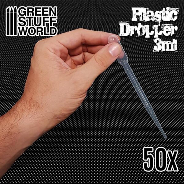 Green Stuff World    50x Long Droppers with Suction Bulb (3ml) - 8436574507775ES - 8436574507775