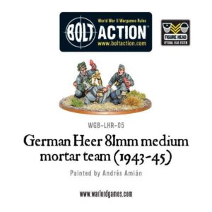 Warlord Games Bolt Action   German Heer 81mm Medium Mortar - WGB-LHR-05 - 5060200846117