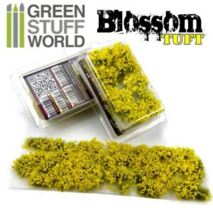 Green Stuff World    Blossom TUFTS - 6mm self-adhesive - YELLOW Flowers - 8436554367818ES - 8436554367818