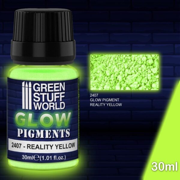 Green Stuff World    Glow in the Dark Pigment - REALITY YELLOW - 8436574507669ES - 8436574507669
