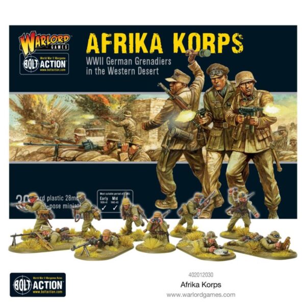 Warlord Games Bolt Action   Afrika Korps Infantry - 402012030 - 5060572501072