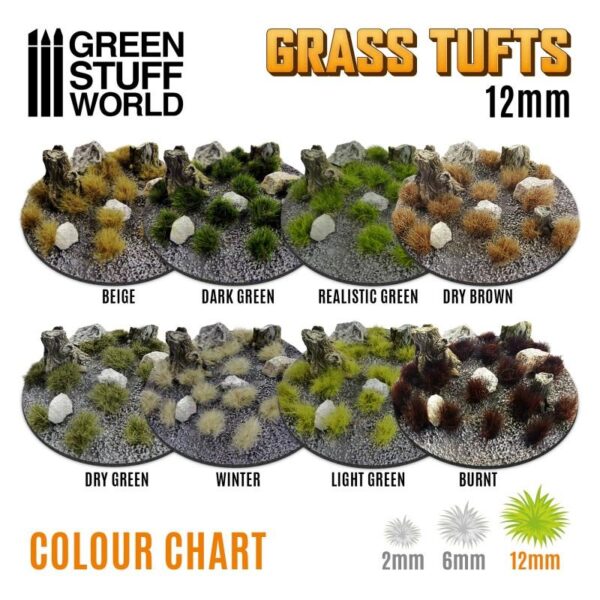 Green Stuff World    Grass TUFTS - 12mm self-adhesive - WINTER - 8435646501659ES - 8435646501659