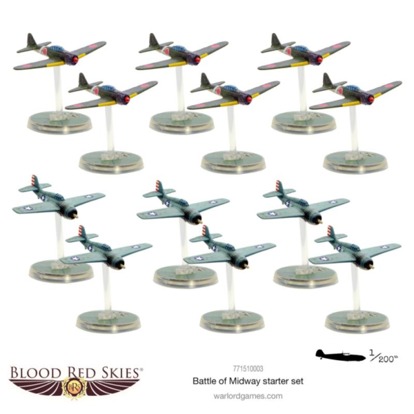 Warlord Games Blood Red Skies   The Battle of Midway starter set - 771510003 - 9781911281535