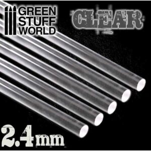Green Stuff World    Acrylic Rods - Round 2.4 mm CLEAR - 8436554367559ES - 8436554367559