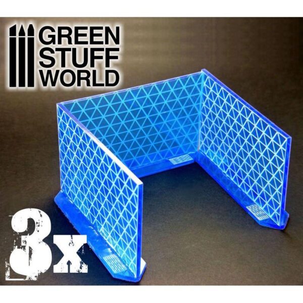 Green Stuff World    3x Big Energy Walls - Intense Blue - 8436554363896ES - 8436554363896