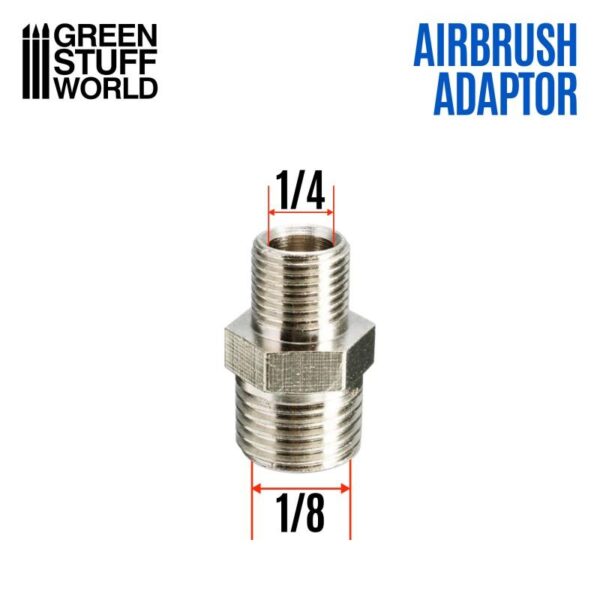 Green Stuff World    Airbrush Thread Adapter 1/4'' to 1/8'' - 8436574507805ES - 8436574507805