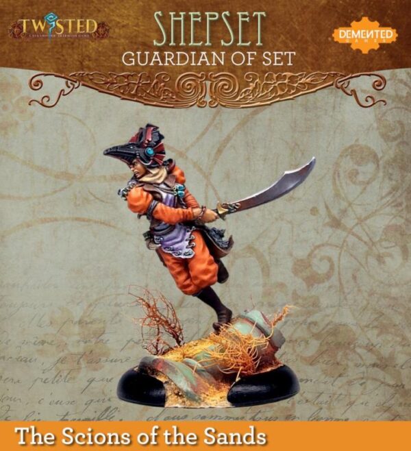 Demented Games Twisted: A Steampunk Skirmish Game   Guardian of Set Huntress Shepset (Resin) - RER102 -