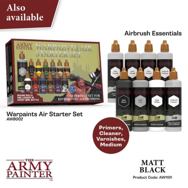 The Army Painter    Warpaint Air: Matt Black - APAW1101 - 5713799110182