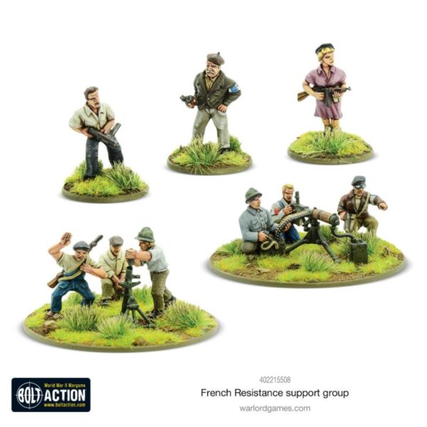 Warlord Games Bolt Action   French Resistance Support Group - 402215508 - 5060572507210