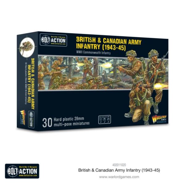 Warlord Games Bolt Action   British & Canadian Army Infantry (1943-45) - 402011020 - 5060572507166