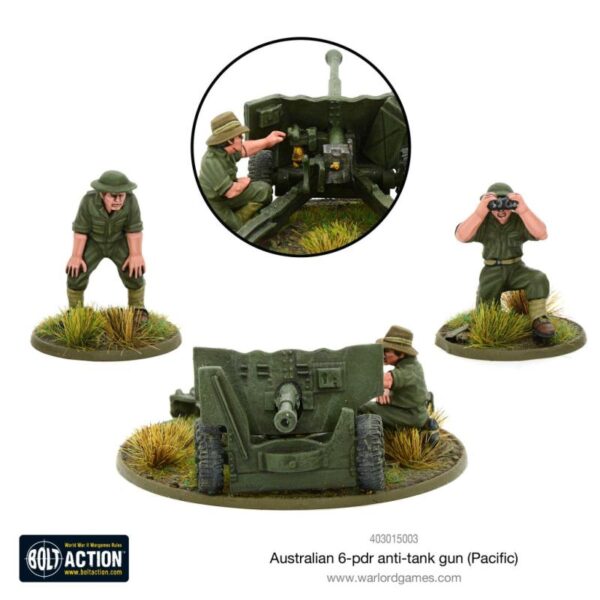 Warlord Games Bolt Action   Australian 6-pdr Anti-tank Hun - 403015003 - 5060572500709
