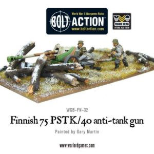 Warlord Games Bolt Action   Finnish 75 PSTK/40 Anti-Tank Gun - WGB-FN-32 - 5060200849026