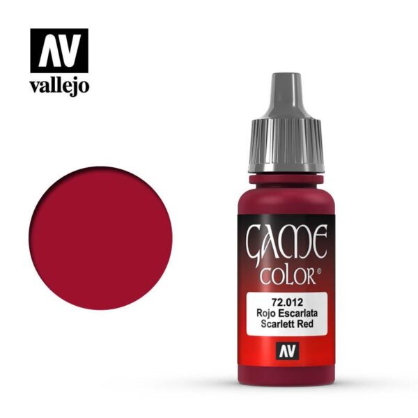 Vallejo    Game Color: Scarlet Red - VAL72012 - 8429551720120