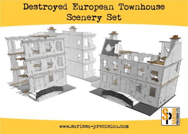 Warlord Games    Destroyed European Townhouse Scenery Set - N150 - 5060572504271
