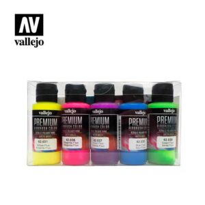 Vallejo    AV Vallejo Premium Color - 60ml Set Fluorescent 5x60ml - VAL62102 - 8429551621021