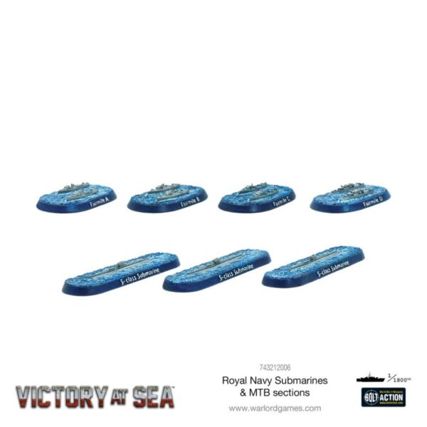 Warlord Games Victory at Sea   Royal Navy Submarines & MTB Sections - 743212006 - 5060572506800