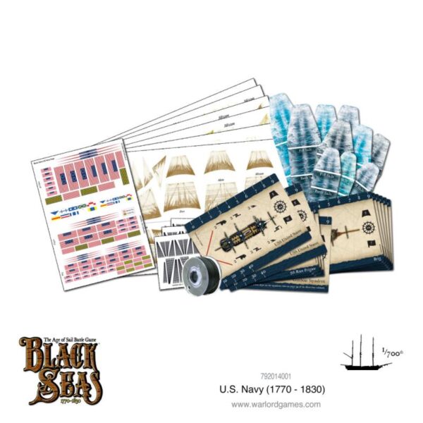 Warlord Games Black Seas   Black Seas: US Navy Fleet (1770-1830) - 792014001 - 5060572505346